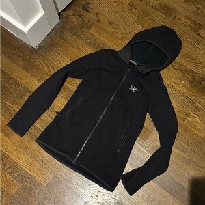 Arc'teryx Black Fleece-Lined Hoodie
